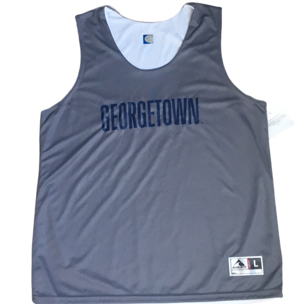 Georgetown reversible gray jersey size large new